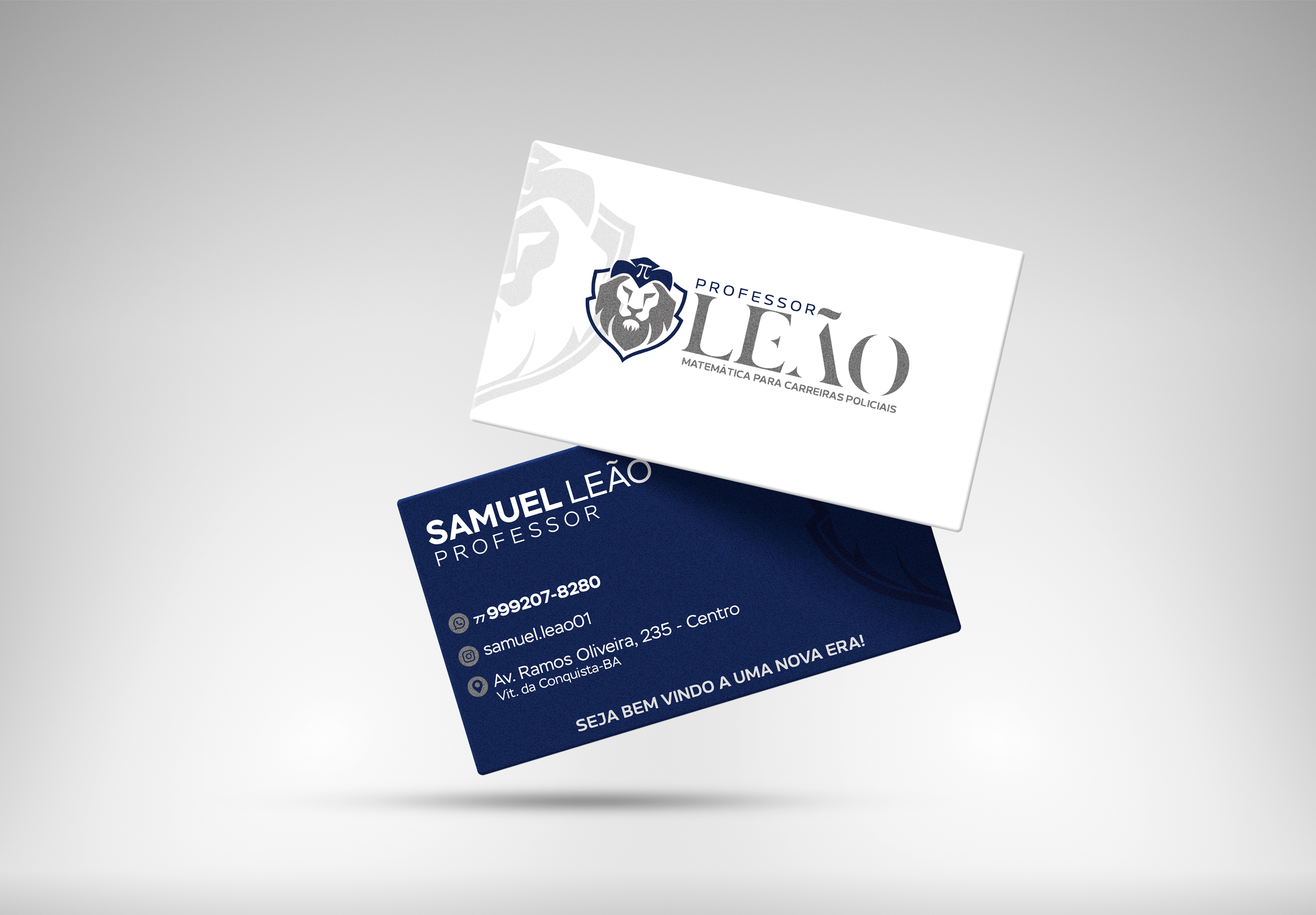 Cartão de visita Professor Leão